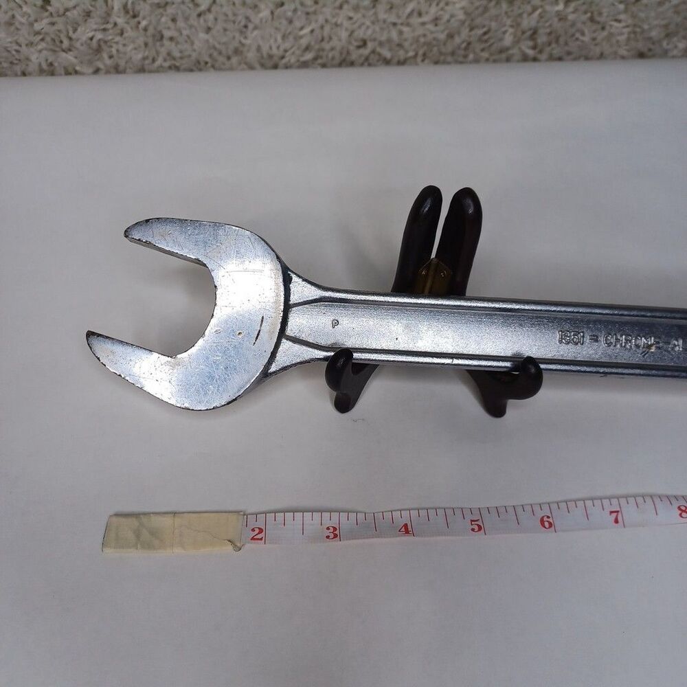Frank & Warren Double Open End Wrench 1-3/8" x 1-1/2" SAE 16" Long Huge Japan - Picture 11 of 12